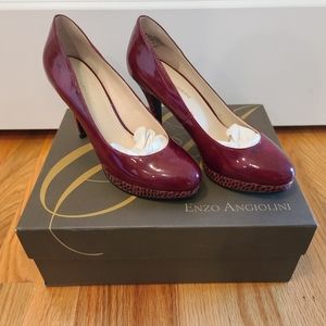 Nine West Rocha Burgundy heels